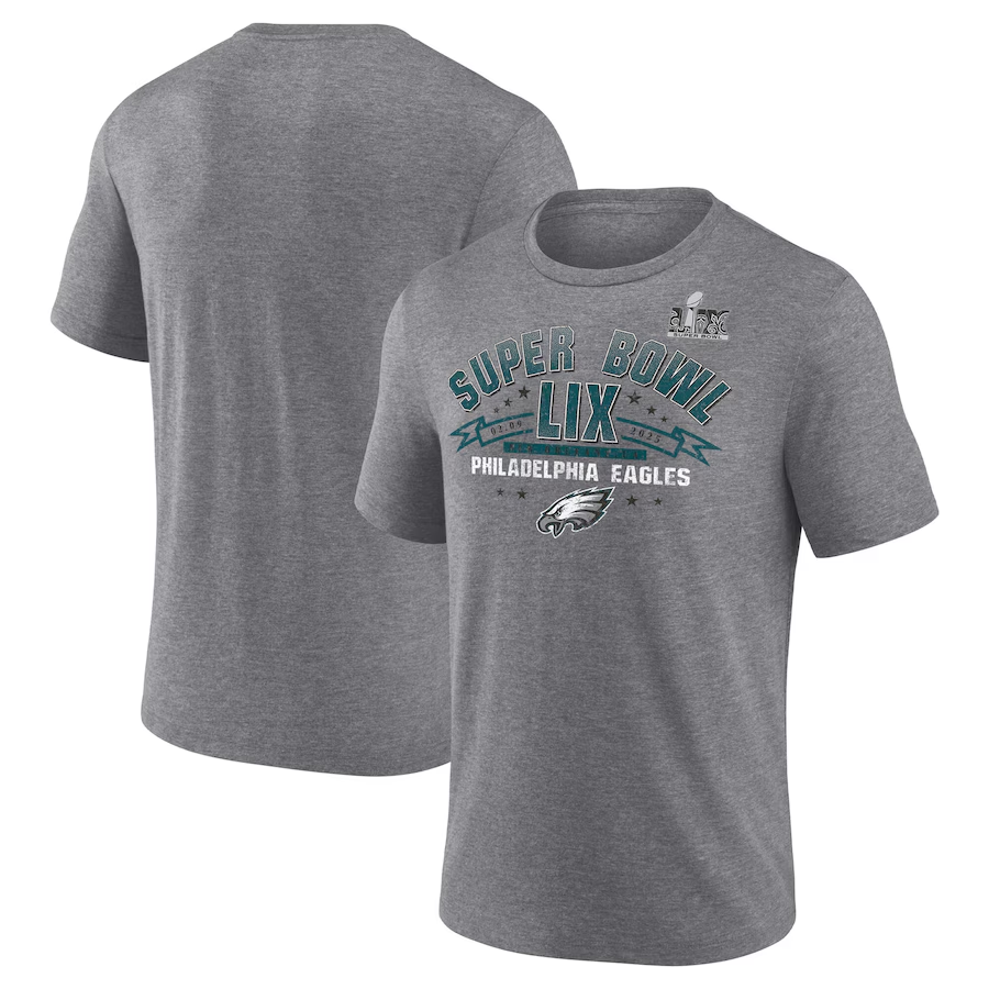 Men NFL Philadelphia Eagles grey 2025 T shirts style 3